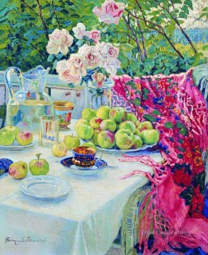 bodegón 1 Nikolay Bogdanov Belsky flores impresionismo Pinturas al óleo